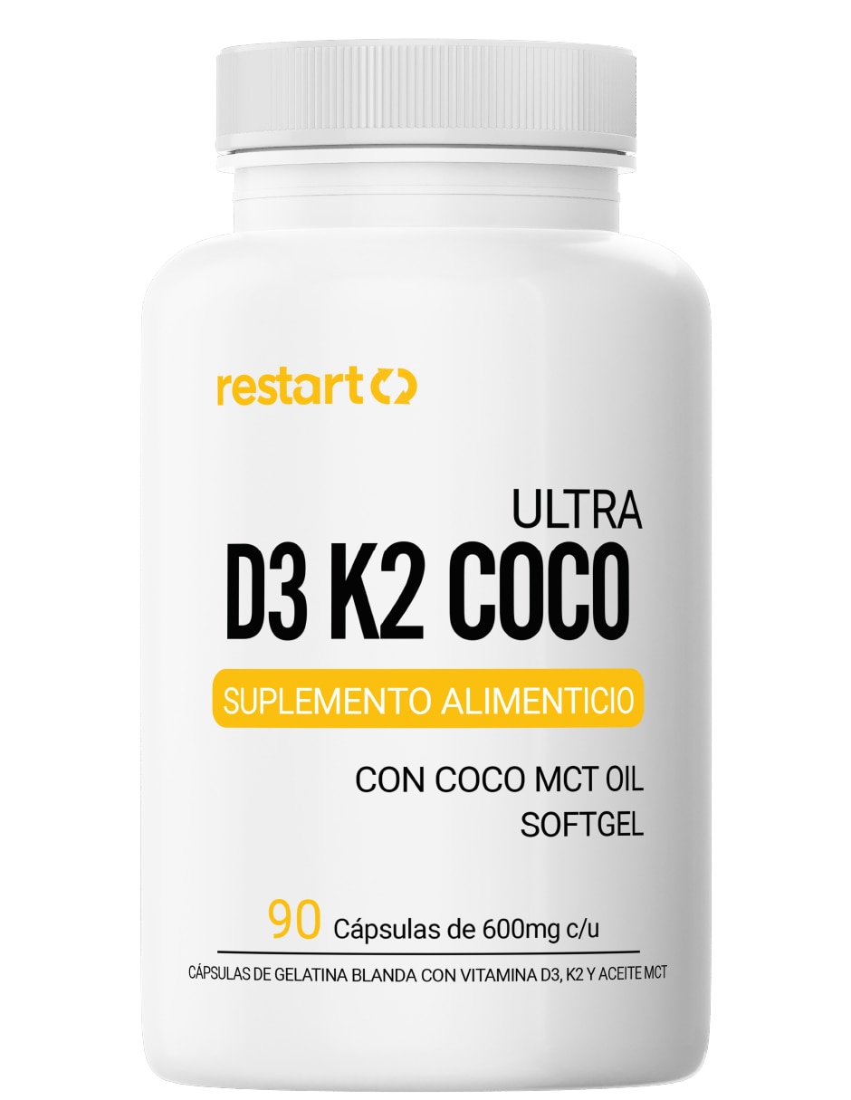 Vitamina D3 K2 y Aceite de Coco de 90 cápsulas Vitamina D3 K2 y Aceite de Coco de 90 cápsulas