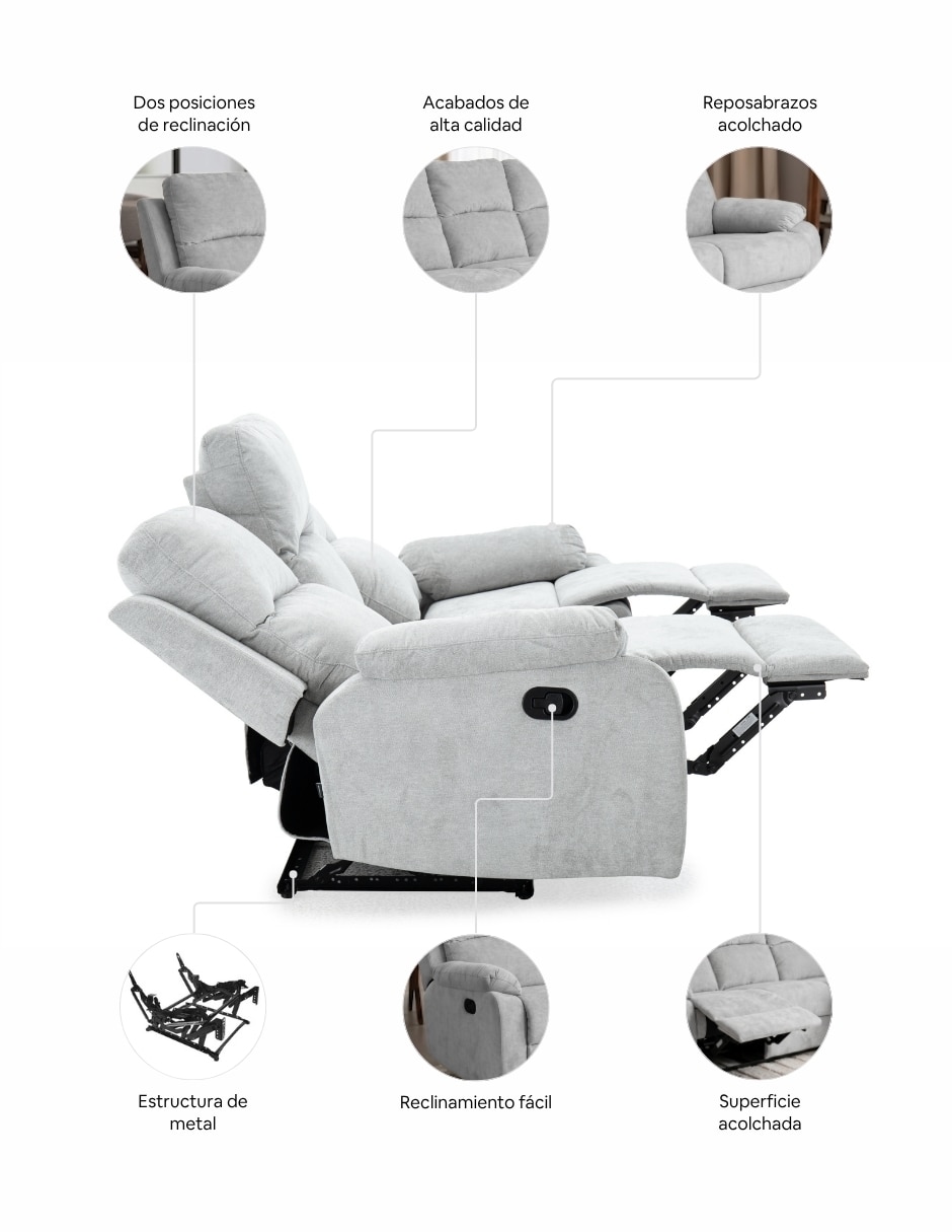 Reclinable Easy Living de poliéster