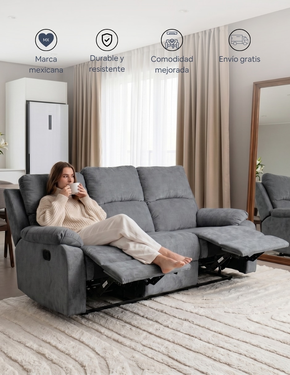 Reclinable Easy Living de poliéster