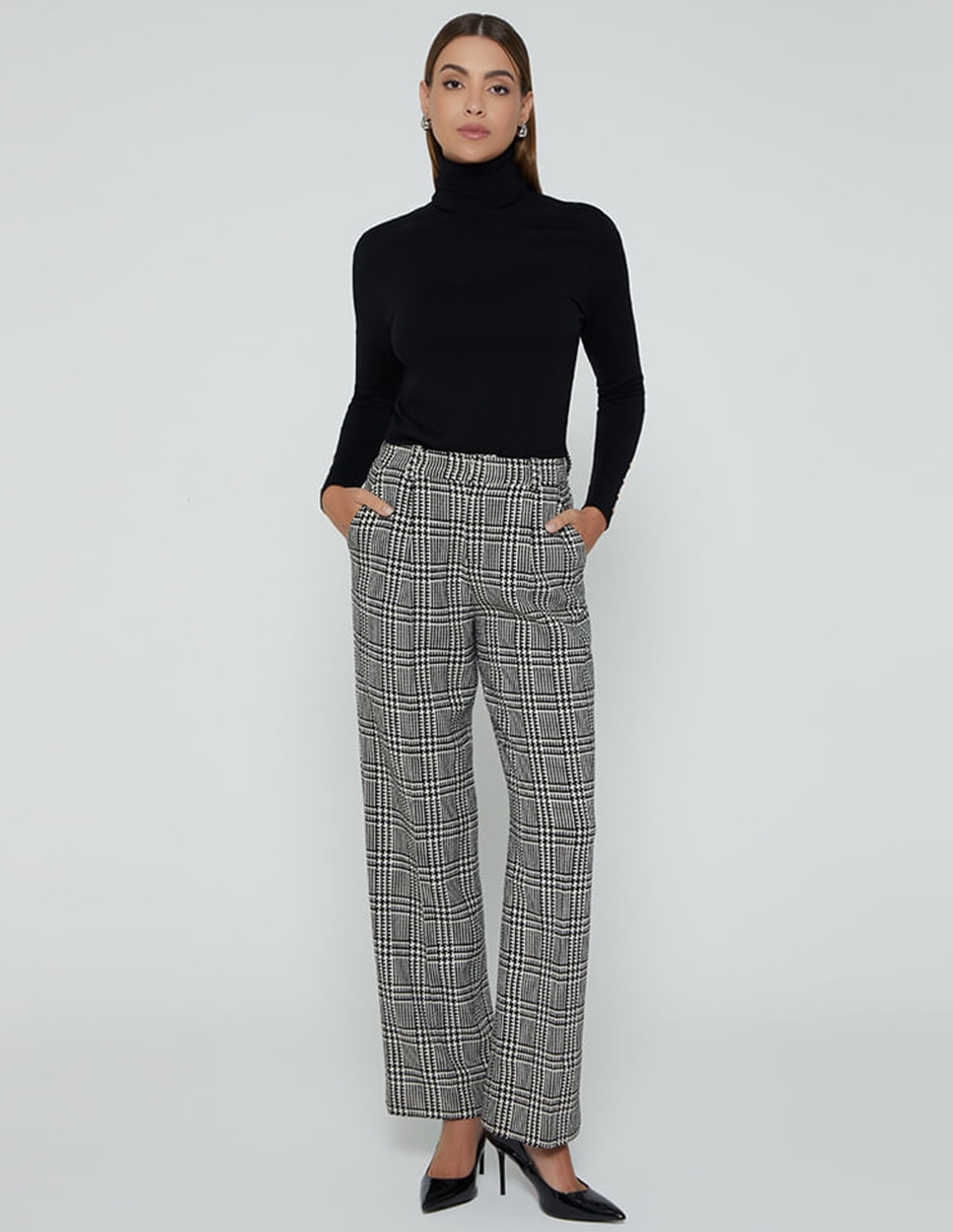 Pantalón regular studio f recto para mujer