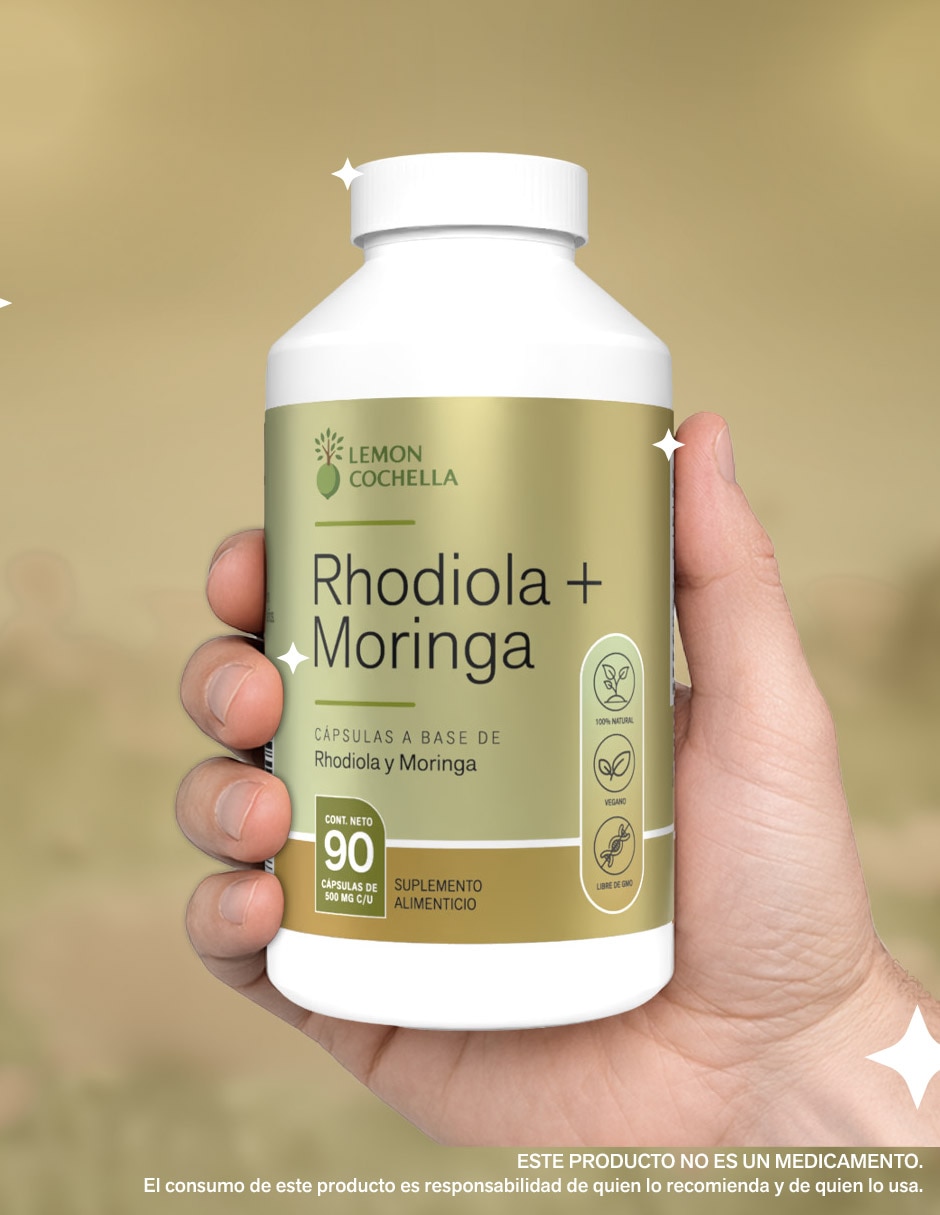 Rhodiola + Moringa Lemon Cochella de 90 cápsulas