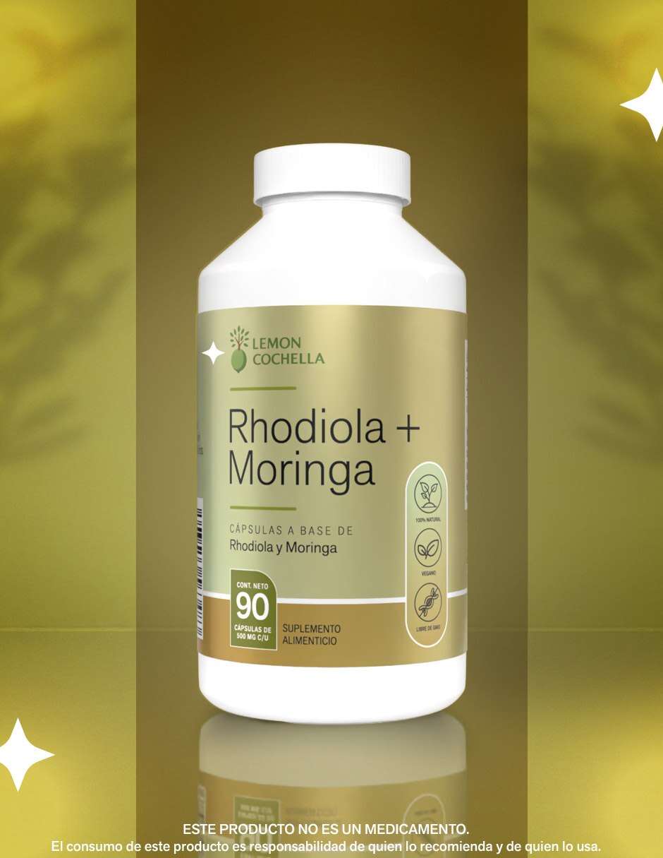 Rhodiola + Moringa Lemon Cochella de 90 cápsulas