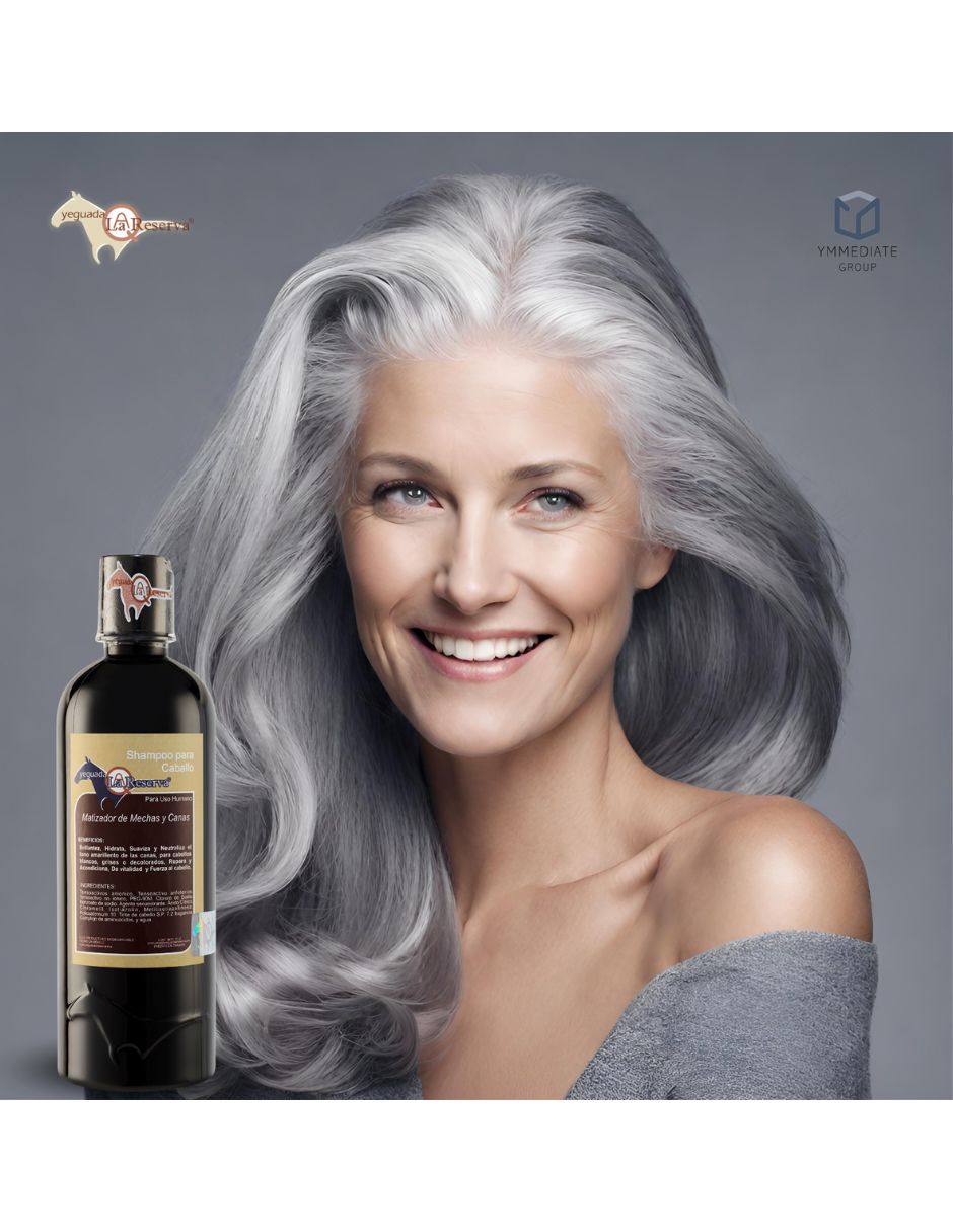 Shampoo matizador de canas para cabello todo tipo matizador yeguada la reserva shampoo matizador