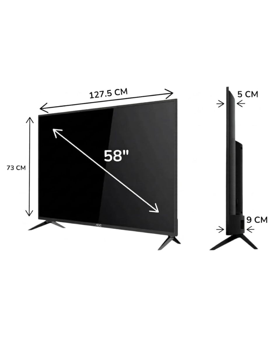 Pantalla smart tv q-touch led de 4k/uhd 58u7045/85a con roku tv con