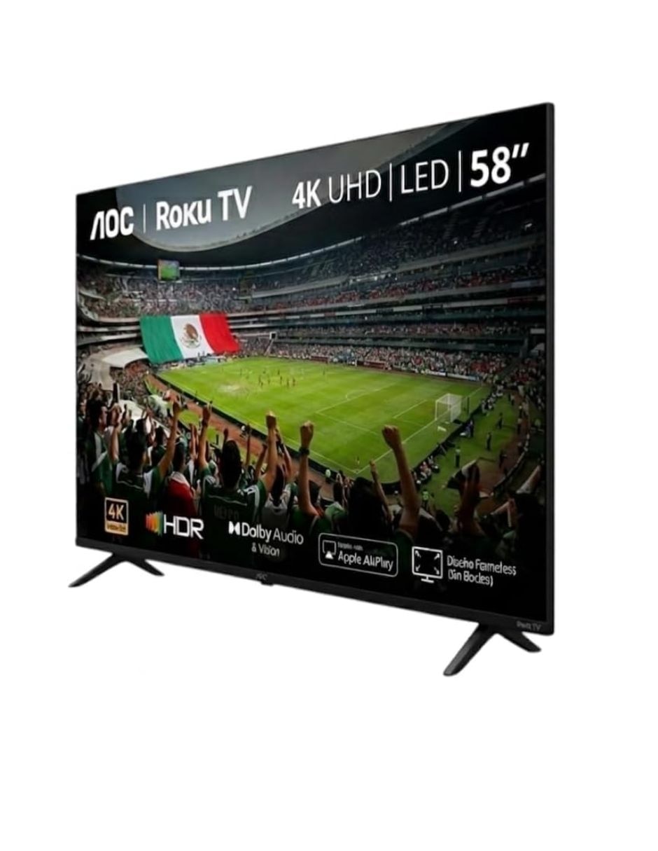 Pantalla smart tv q-touch led de 4k/uhd 58u7045/85a con roku tv con