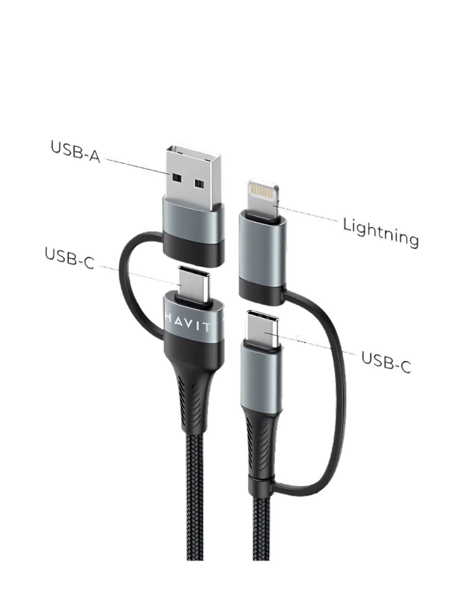 Cable Usb A Havit a tipo Usb C de 1 m