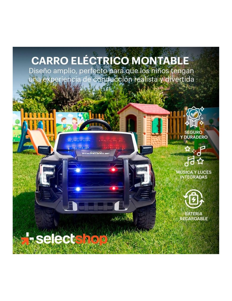 Automóvil montable con control remoto Selectshop de batería