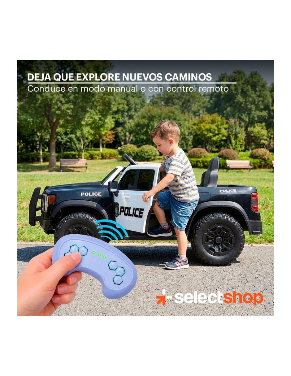 Automóvil montable con control remoto Selectshop de batería
