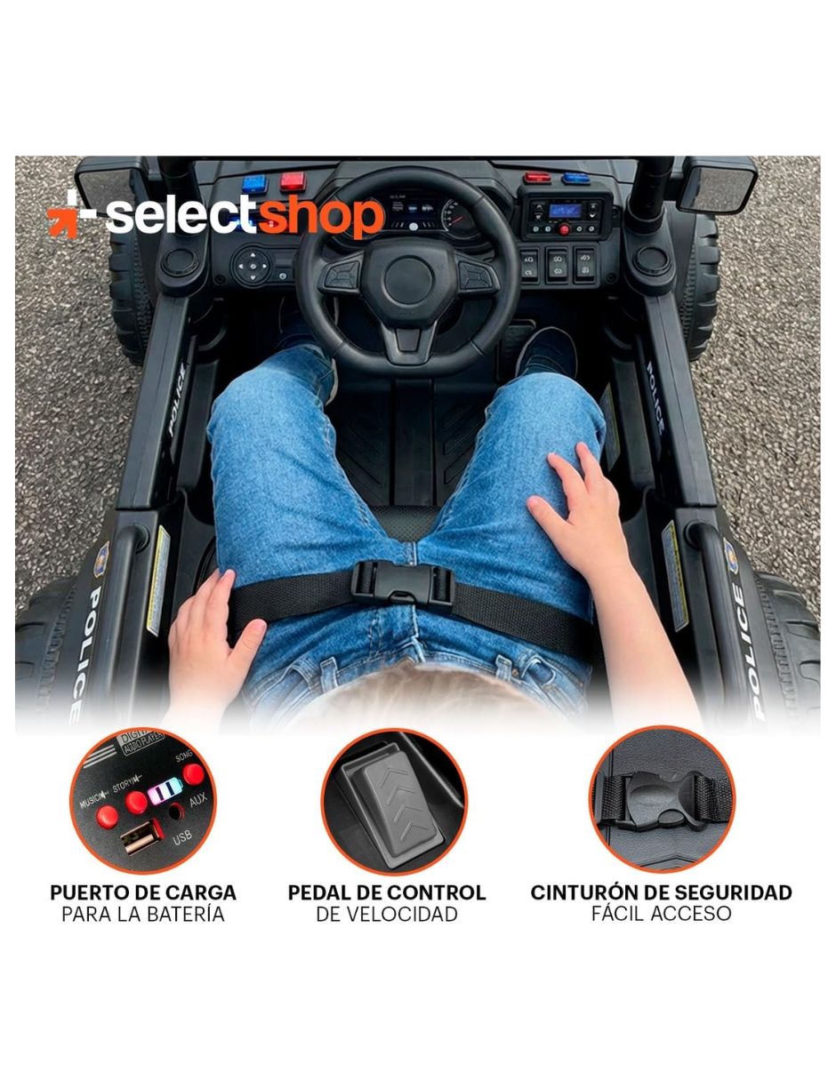 Automóvil montable con control remoto Selectshop de batería