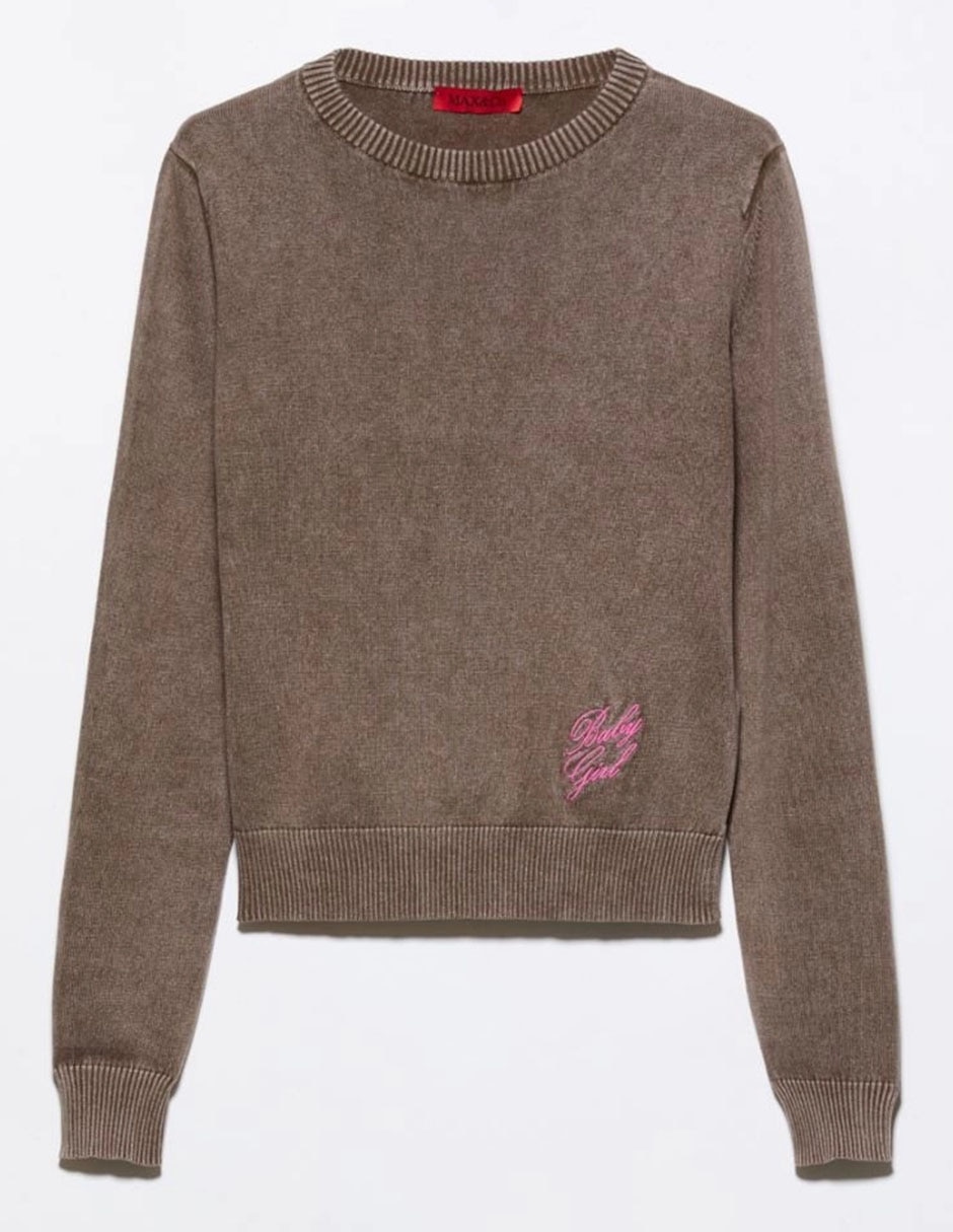 Suéter max&co cuello redondo para mujer