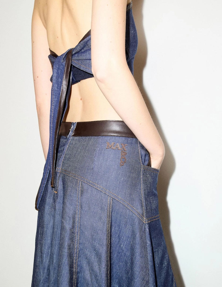 Falda crop max&co a la cintura 4