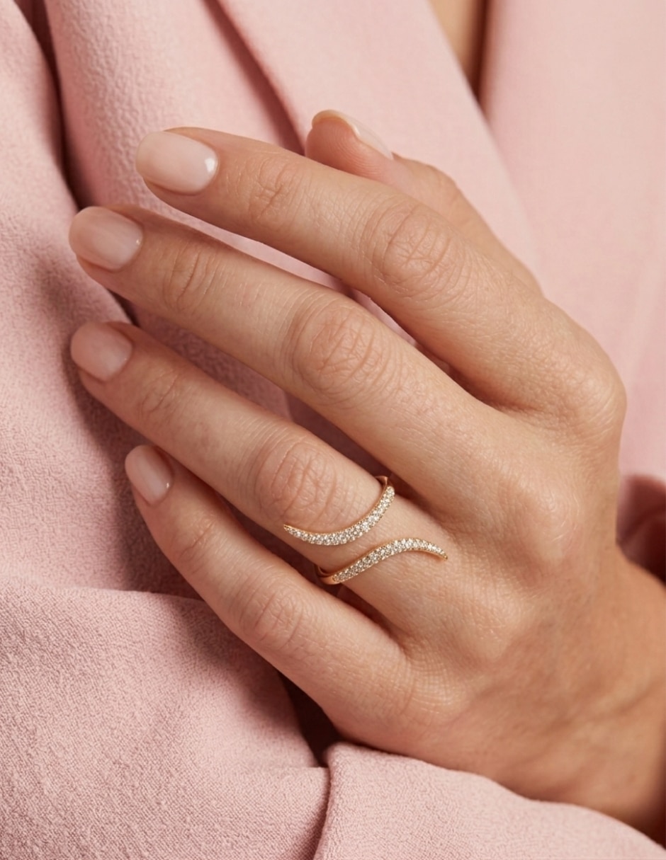 Anillo multi gemas serpiente aretize brillo p 925 de plata zirconia cúbica baño de oro