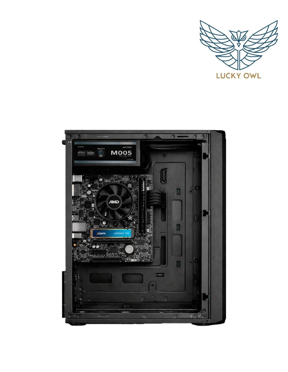 Computadora de escritorio lucky owl pc-036 amd ryzen 5 16 GB RAM 500 GB SSD
