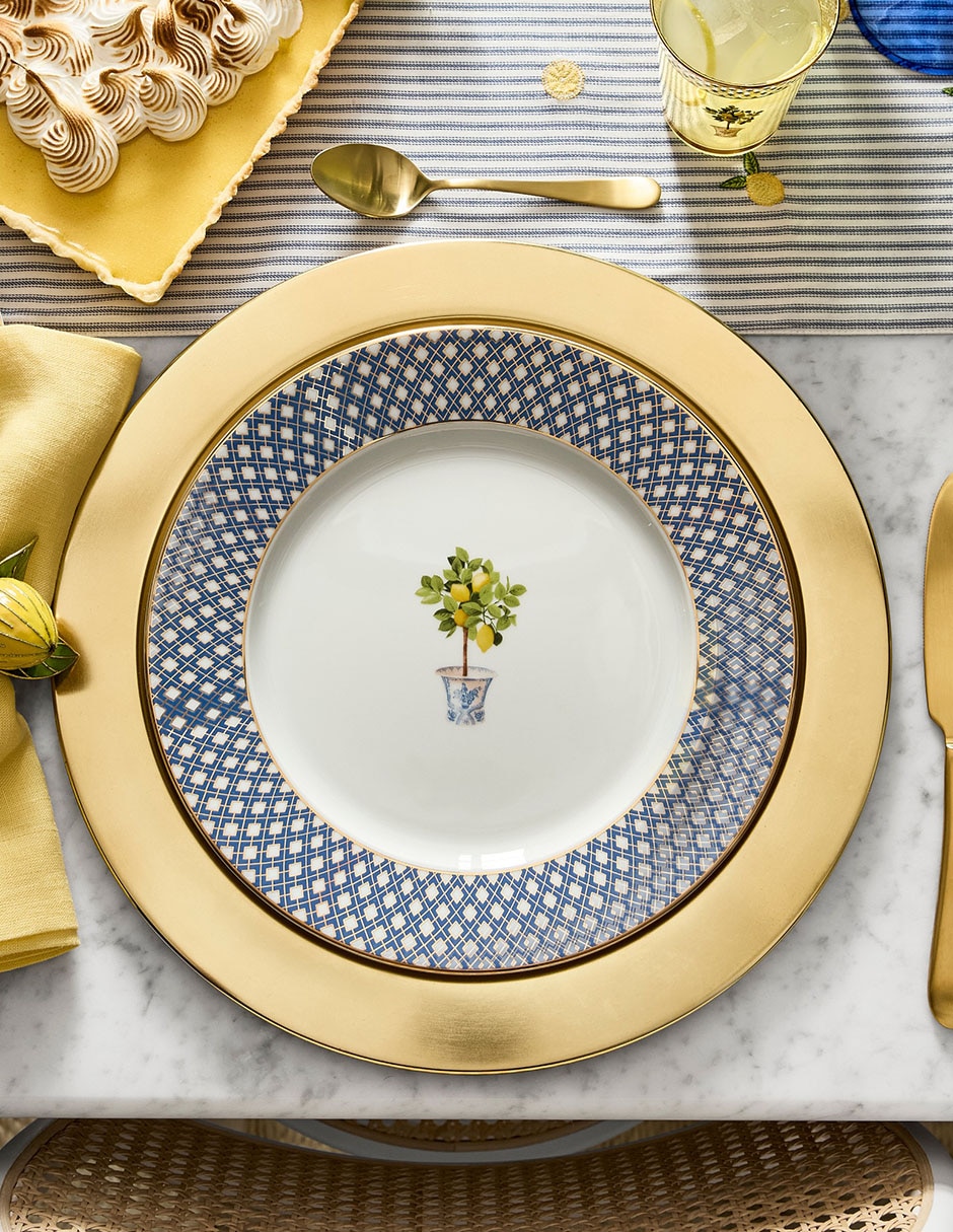 Set platos trinche Lemone de porcelana Set platos trinche Lemone de porcelana
