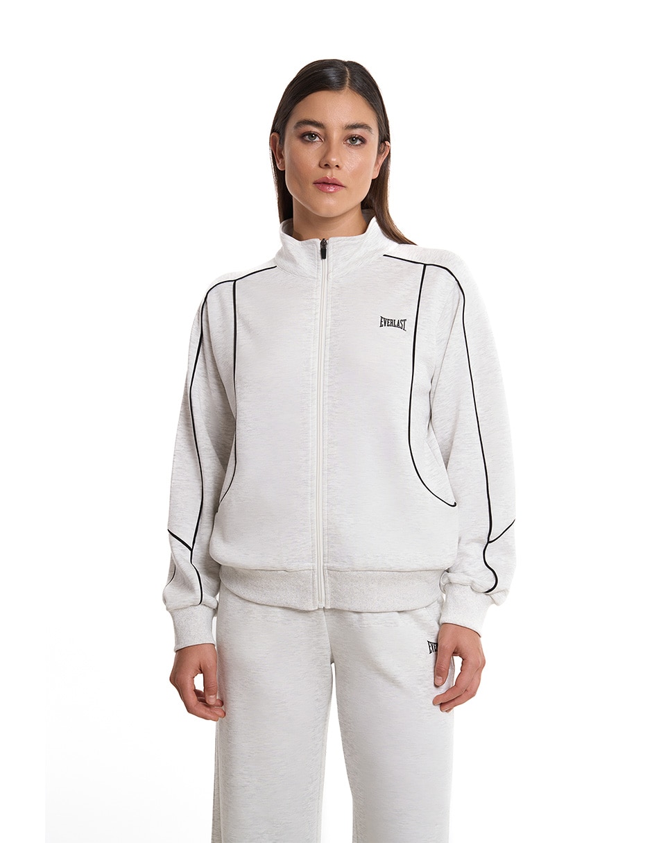 Conjunto deportivo regular con cierre para mujer