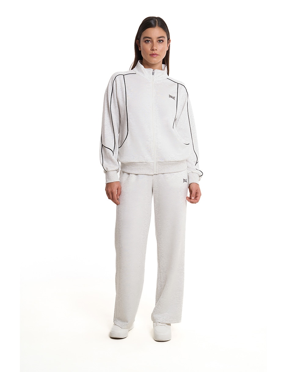 Conjunto deportivo regular con cierre para mujer