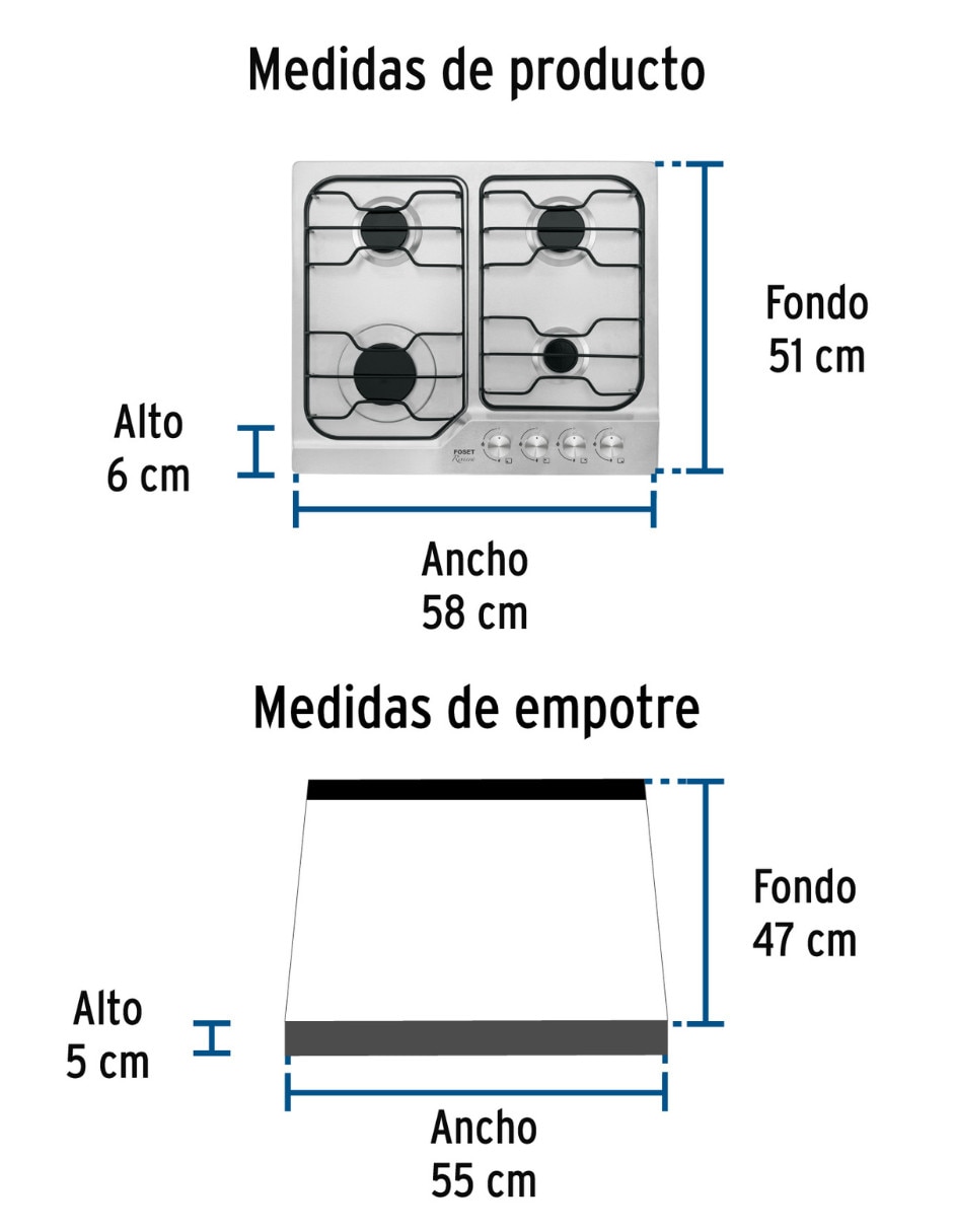 Parrilla a empotrable 2