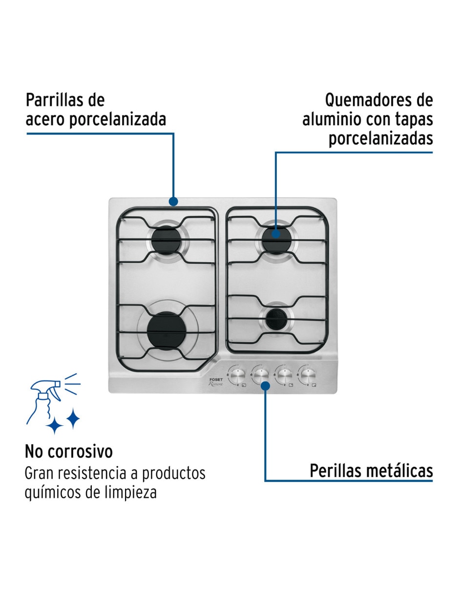 Parrilla a empotrable 4