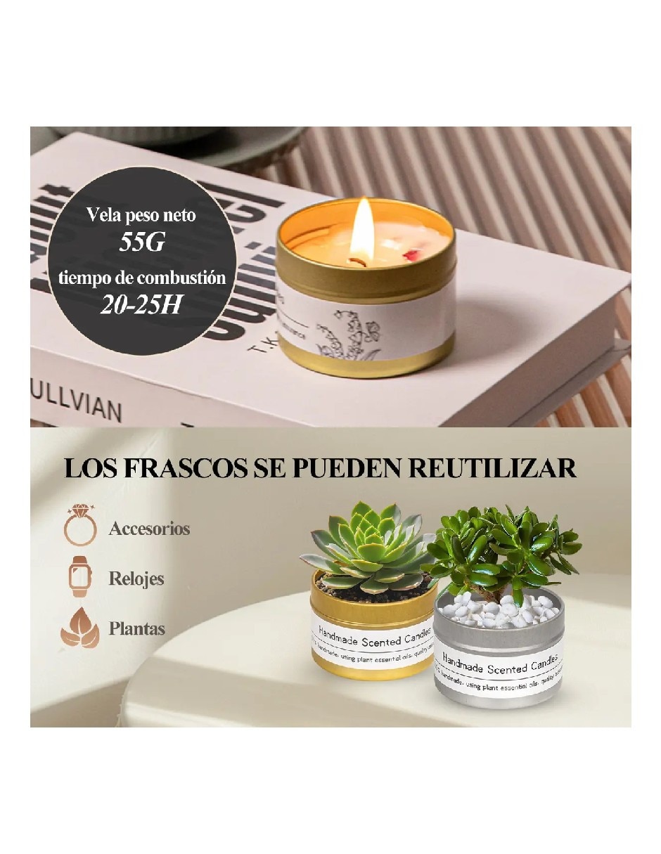 Set vela aromáticas 4 piezas 2