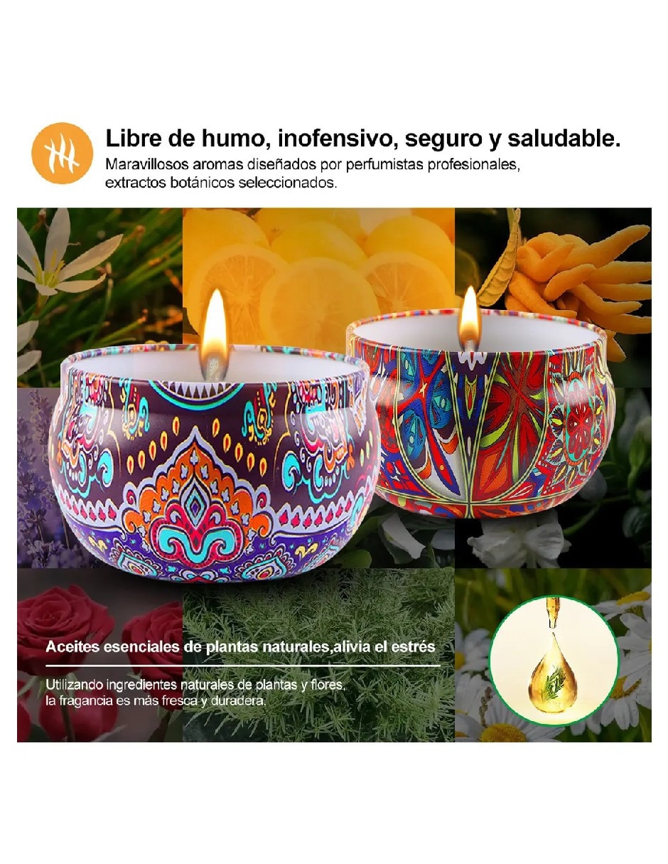 Set vela aromáticas 9 piezas 2