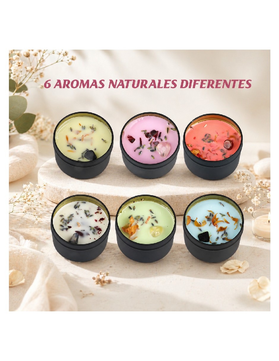 Set vela aromáticas 6 piezas 4