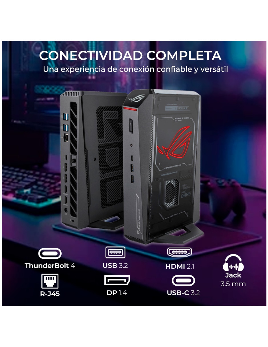 Mini PC Asus RNUC25R5080U9642T Intel Core Ultra 9 NVIDIA GeForce RTX 5080 64 GB RAM 2 TB SSD