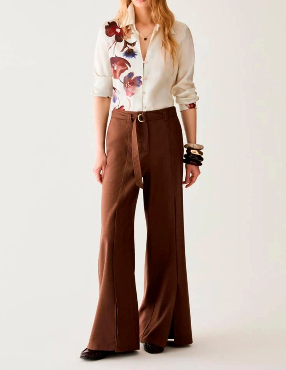 Pantalón relaxed wide leg para mujer 2