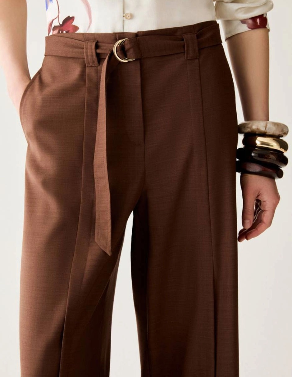 Pantalón relaxed wide leg para mujer 4