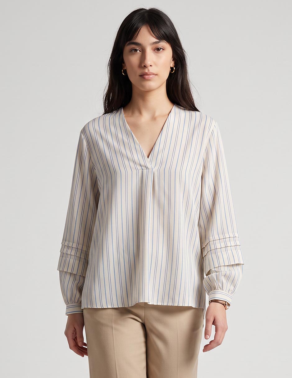 Blusa manga larga para mujer