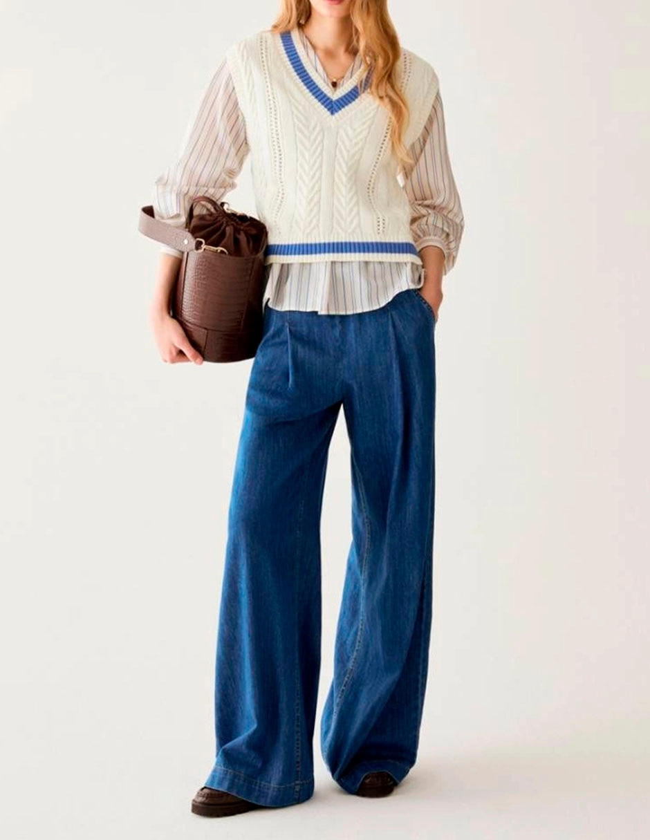 Jeans baggy a la cintura para mujer Jeans baggy a la cintura para mujer