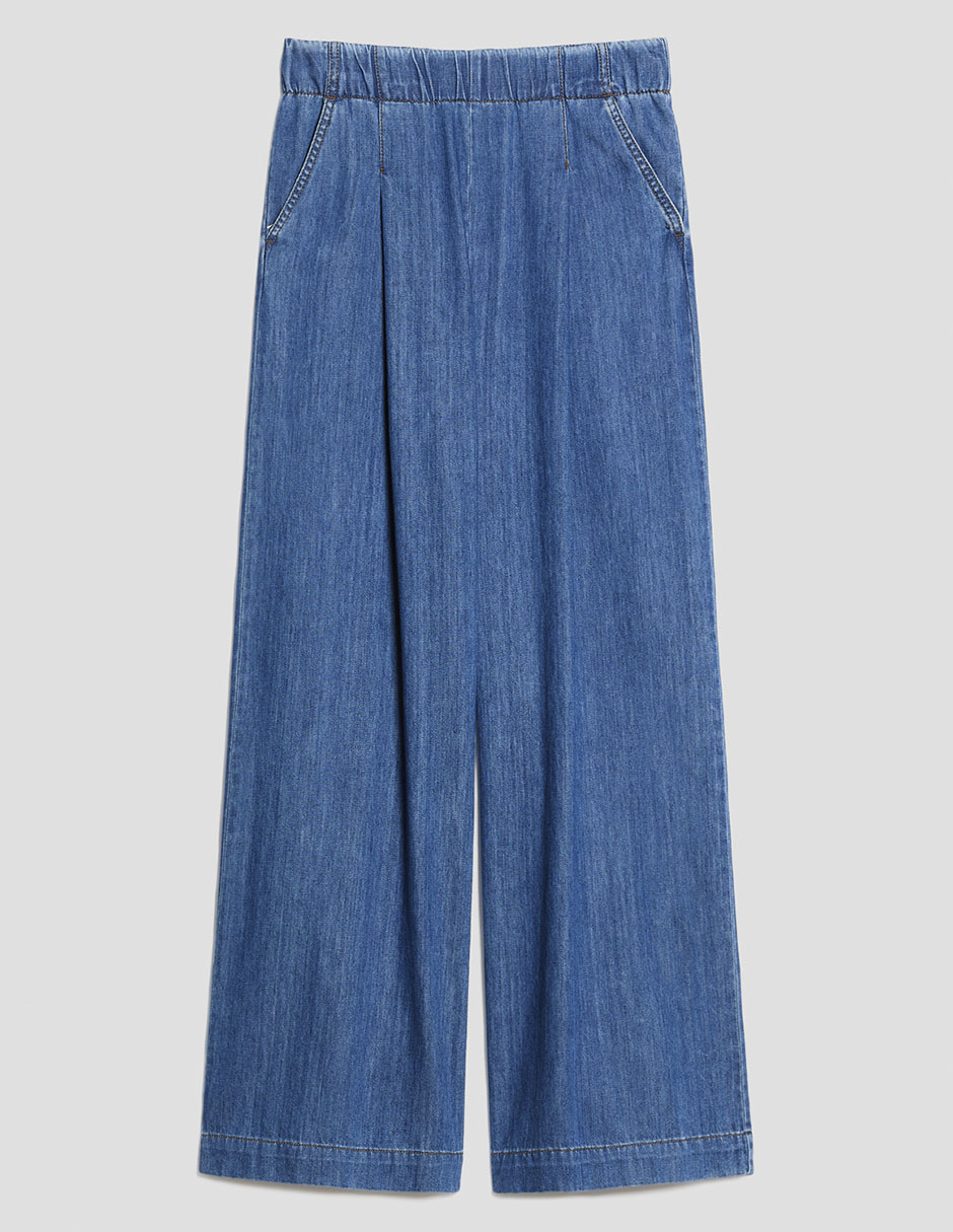 Jeans baggy a la cintura para mujer 5