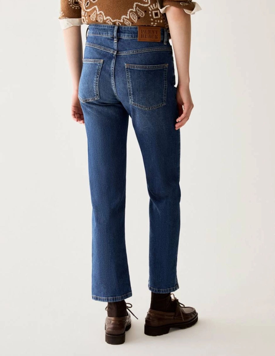 Jeans straight para mujer 4