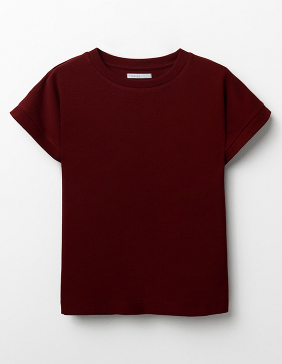 Playera manga corta cuello redondo para mujer 2