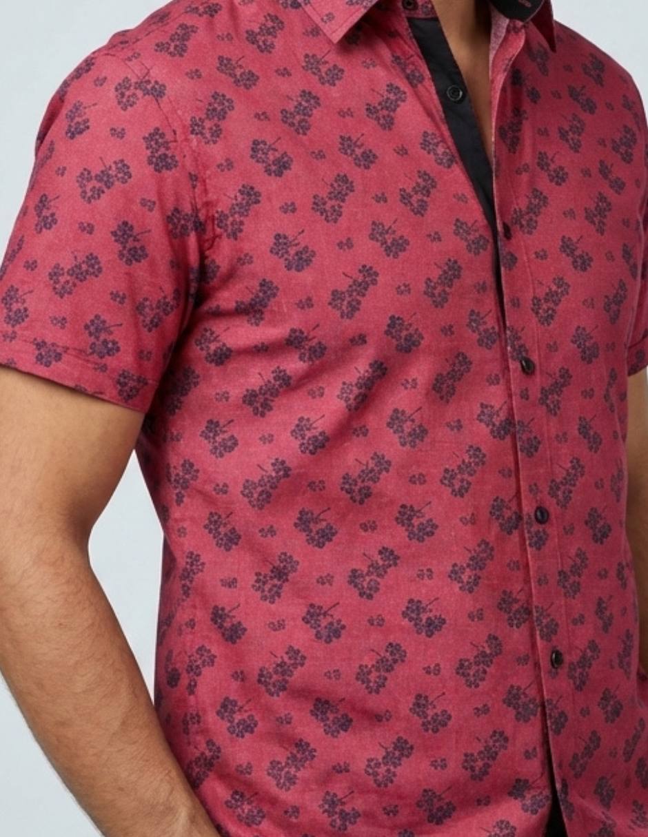 Camisa casual manga corta para hombre 2