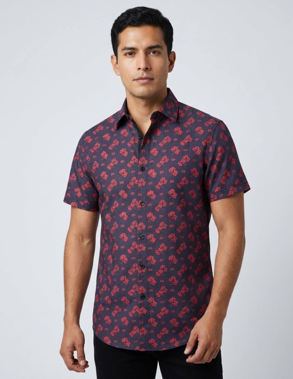 Camisa casual manga corta para hombre Camisa casual manga corta para hombre
