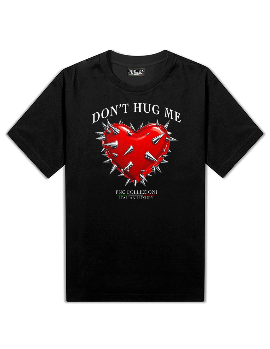 Playera Don't Hug Me Corazon cuello redondo para hombre 4