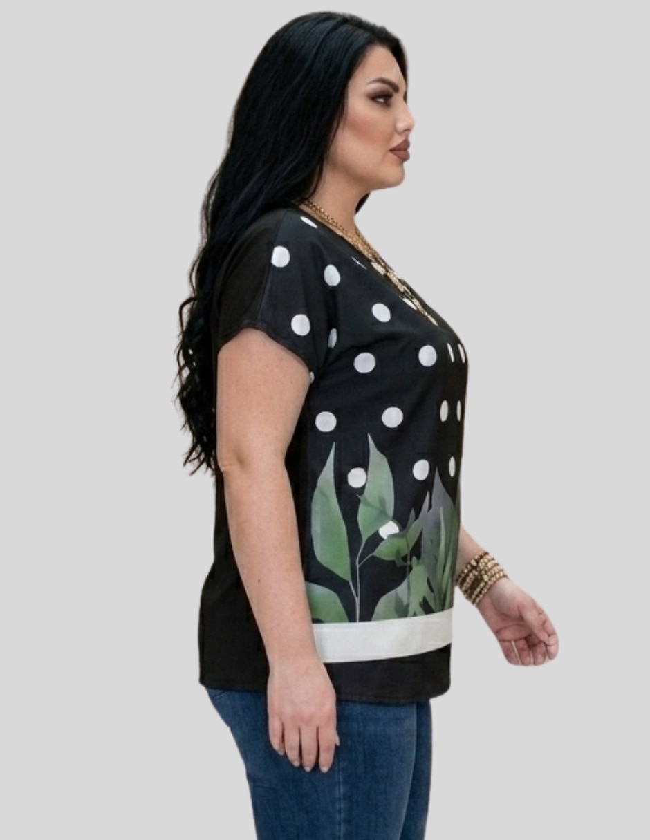 Blusa manga corta para mujer 6