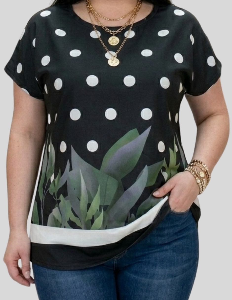 Blusa manga corta para mujer 5
