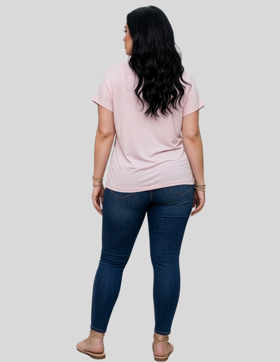 Blusa manga corta para mujer 4