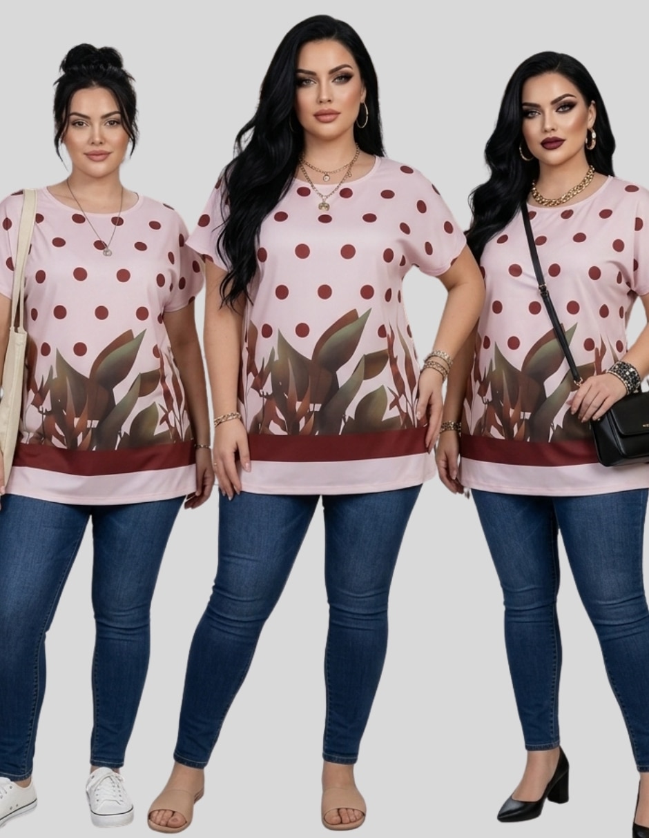 Blusa manga corta para mujer 5