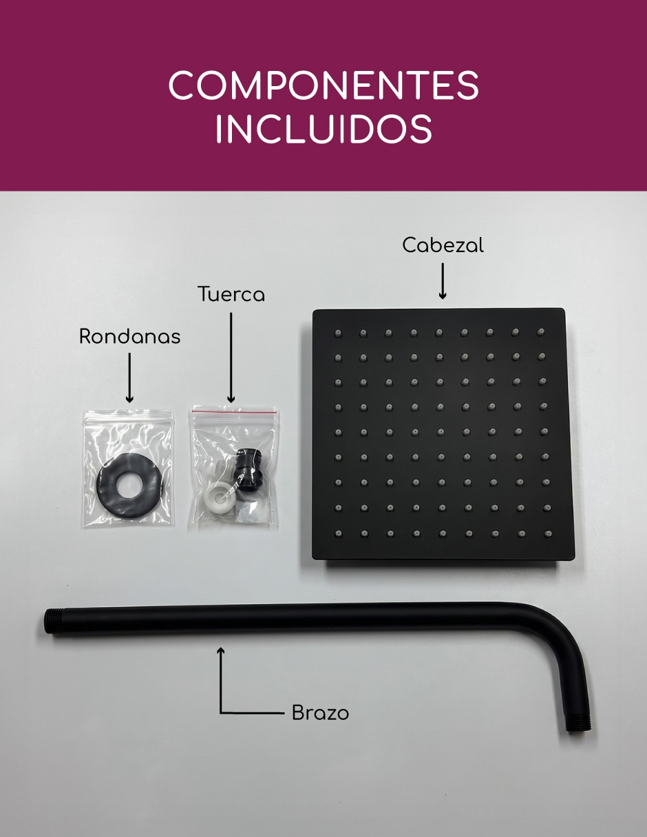Regadera para baño Brucke
