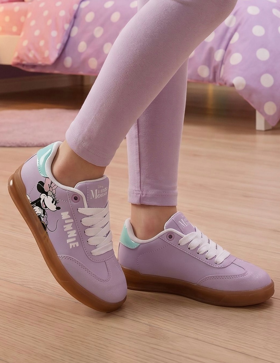 Tenis Global brands para niña Minnie Mouse