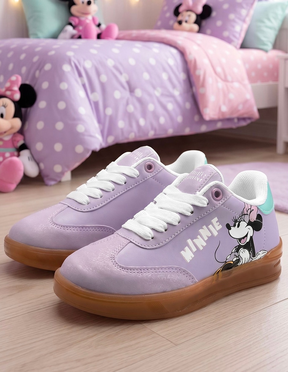 Tenis Global brands para niña Minnie Mouse