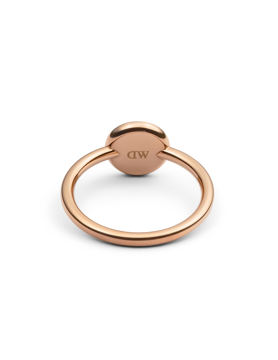 Anillo circular daniel wellington stone and crystal de acero inoxidable