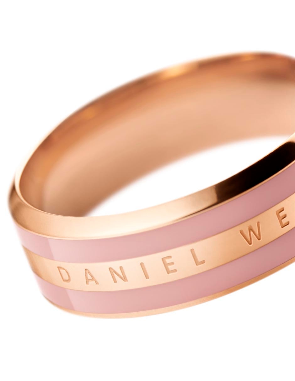 Anillo circular daniel wellington emalie de acero inoxidable