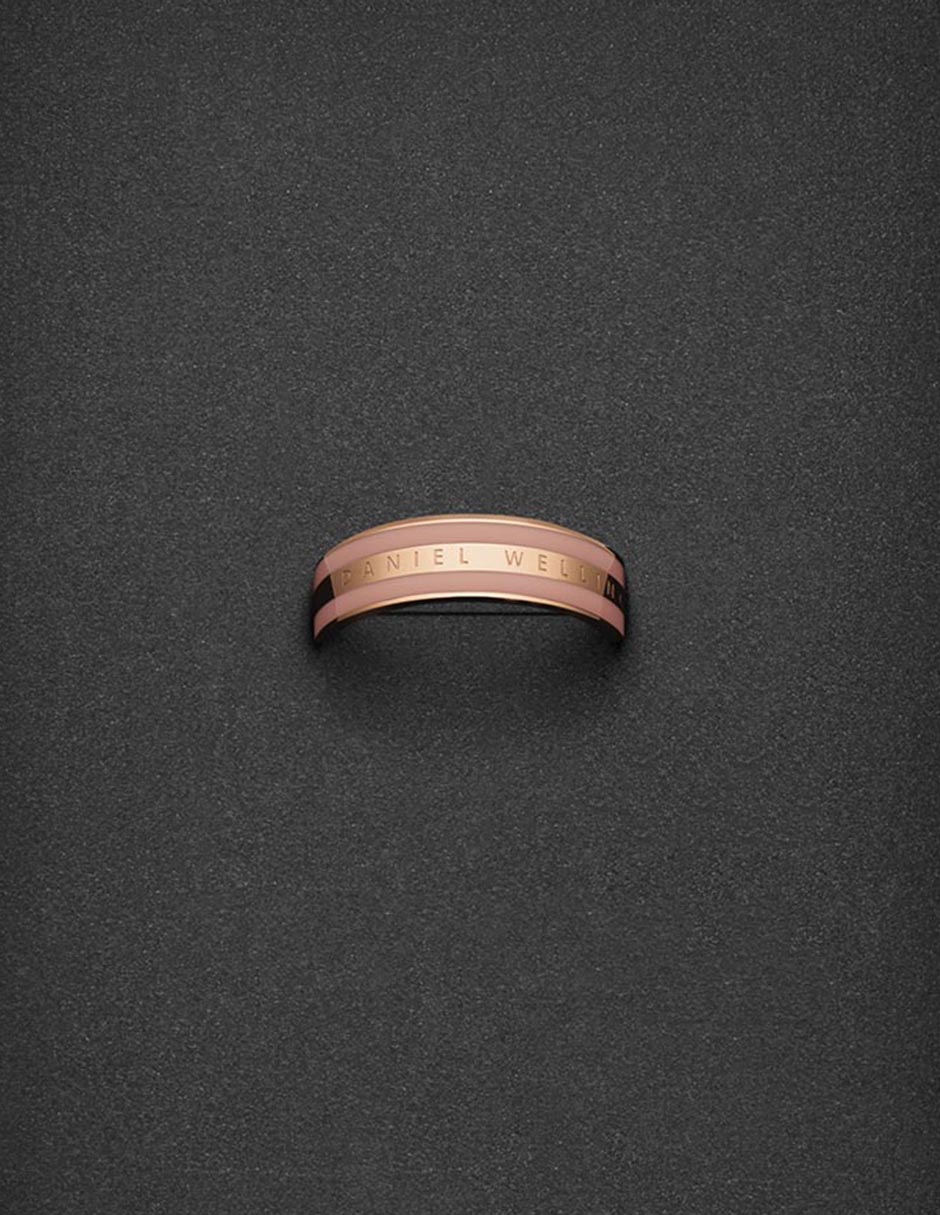 Anillo circular daniel wellington emalie de acero inoxidable