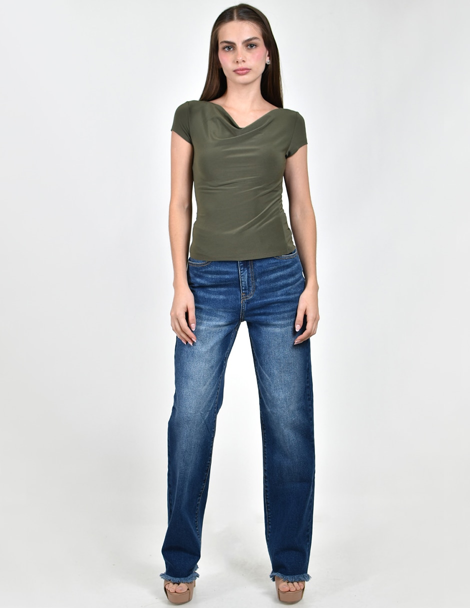Blusa manga corta para mujer 3