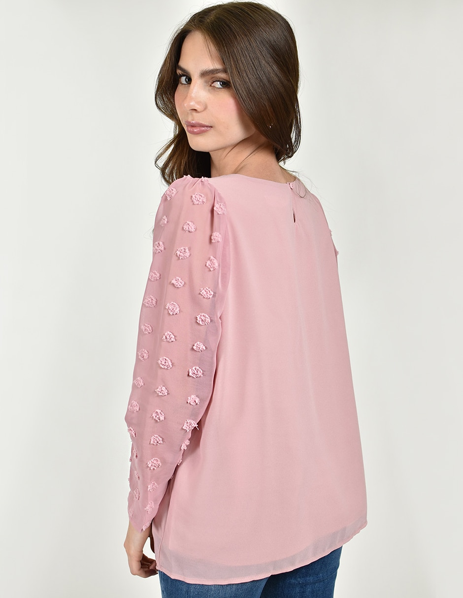 Blusa Roman Fashion manga larga para mujer
