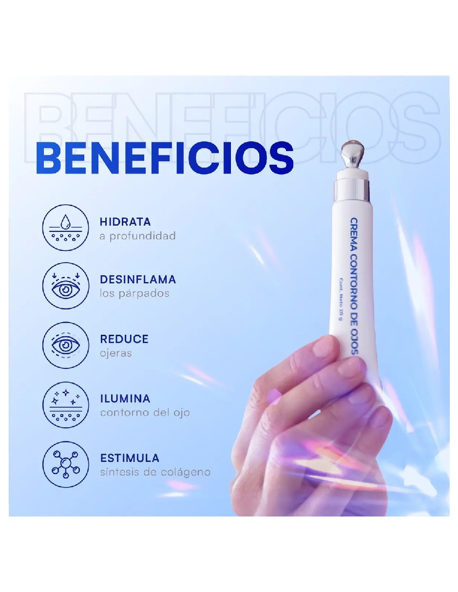Crema para contorno de ojos recomendada para prevenir signos de la edad día y noche Genérica