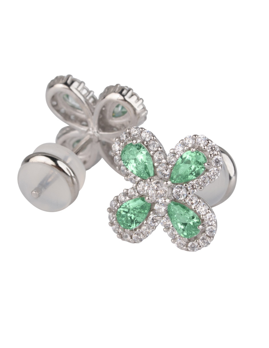 Set de collar y aretes Luckyly Aina de plata P 925